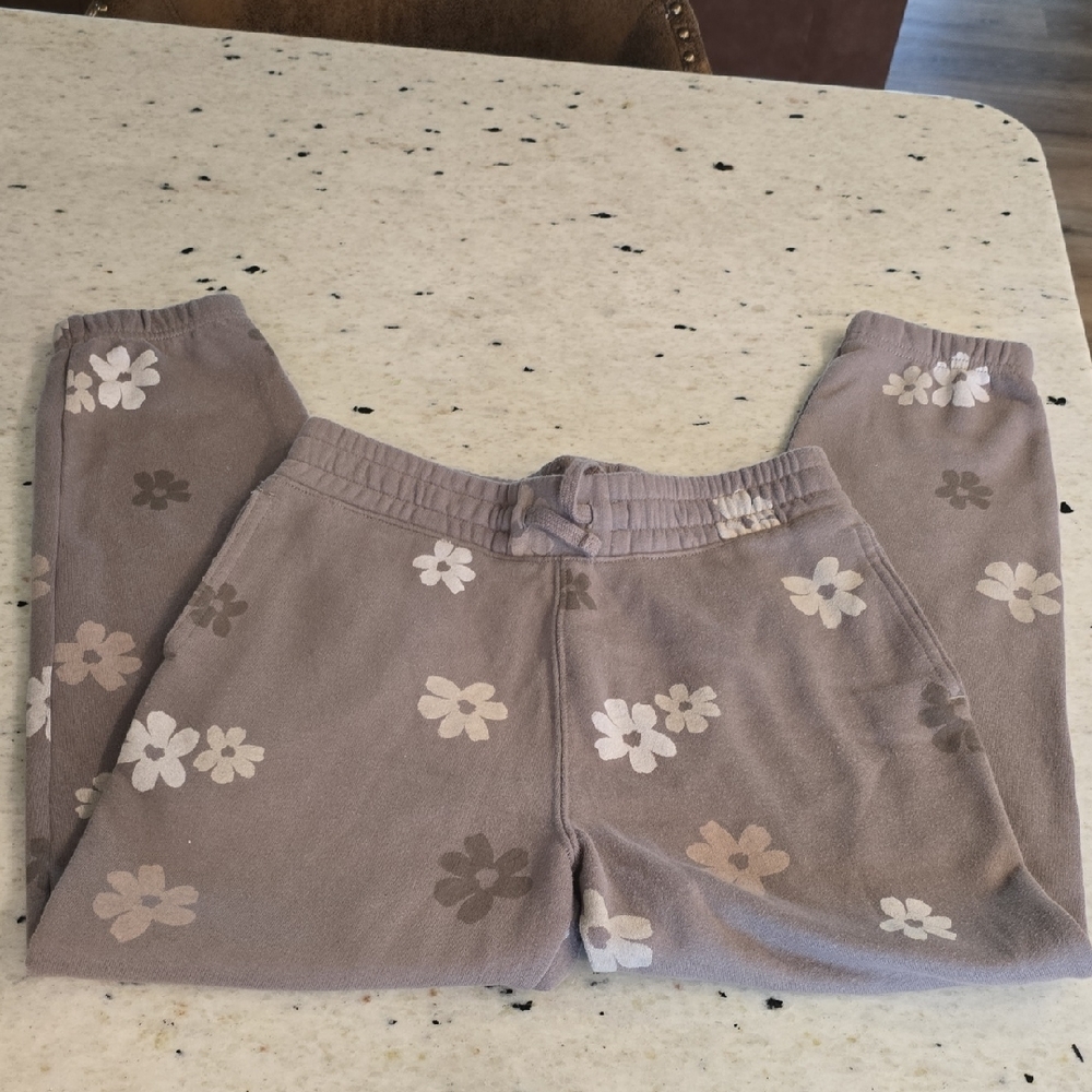Abercrombie & Fitch Lavender Floral Sweatpants